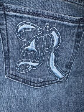 Rock & Republic Medium Wash Bootcut Jeans with Embroidered R Pocket